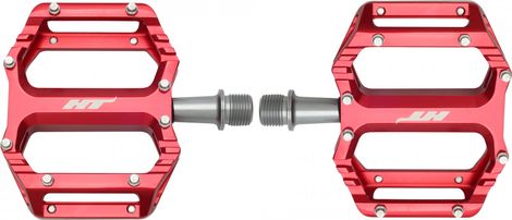 Paar flache Pedale HT Components AR09 Rot
