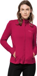 Women's Jack Wolfskin Peak Grid Fleece Pink