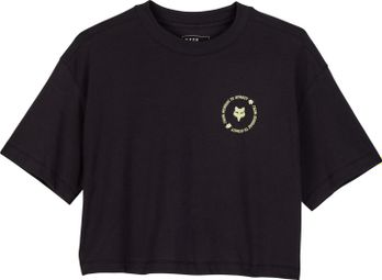 Dames Byrd Crop T-shirt met korte mouwen Zwart 