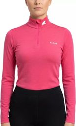 Bjork Zip 210 – Sous-vêtement mérinos zippé respirant rose