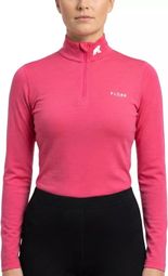 Bjork Zip 210 – Sous-vêtement mérinos zippé respirant rose