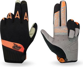 Guanti lunghi Racer Gloves Guanti Rock D3O Neri / Arancioni