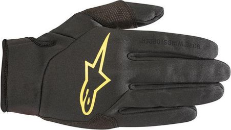 Alpinestars Cascade Gore Windstopper guante negro / amarillo ácido