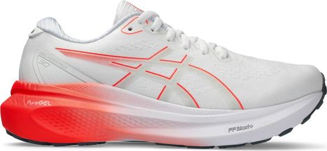 Asics Gel Kayano 30 Women's Running Shoes White Red