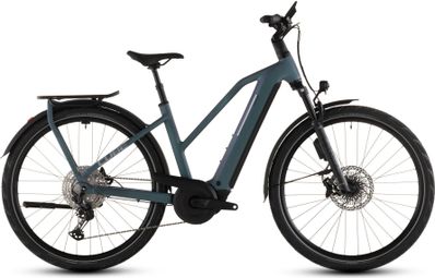 Elektro-Citybike Cube Kathmandu Hybrid EXC 800 Trapeze Shimano Deore XT 12V 800 Wh Bosch 120 Nm 700 mm Grün/Blau Grau Prism 2026