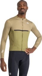 Camiseta de manga larga Sportful Pista Thermal Verde