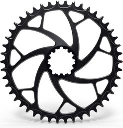 ELM Chainring Alugear Round Direct Mount Sram 3 screws 10/11/12 speeds Black