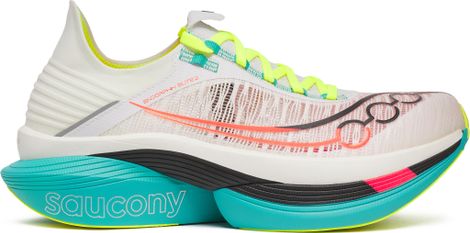 Chaussures Running Saucony Endorphin Elite 2 Blanc/Multicolore Unisexe