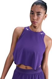 Women's Nike AeroSwift Violet crop top