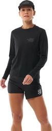 Compressport Performance Night Running Squad hardloop-T-shirt, zwart, dames