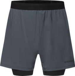 Gore-Wear Concurve 5' 2in1 Grey Black Men's Shorts