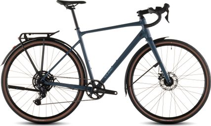 Vélo de Gravel Cube Nuroad One FE Shimano Cues 9V 700 mm Bleu Vert Grove 2026