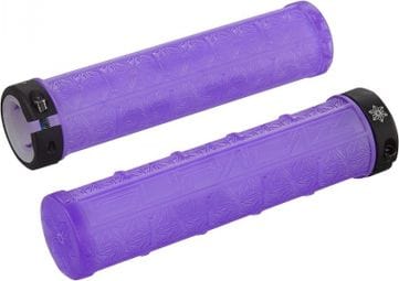 Paar Supacaz Grips Grizips Fluo Violett