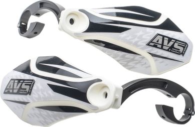 AVS KIT DECO Handguard (scharnierende aluminium beugel) Wit Zwart