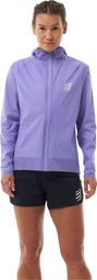 Veste Imperméable Compressport Hurricane Violet Femme