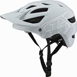 Troy Lee Designs A1 MIPS Classic Light Gray / White Helmet