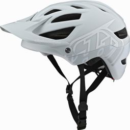 Casco Troy Lee Designs A1 MIPS Classic gris claro / blanco