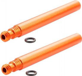 PROLONGATEUR DE VALVE SUPER B TB-VC20 60MM ALU ORANGE (X2)