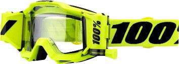 100% ACCURI Goggle | Fluo Forecast Yellow | Clear Lenses