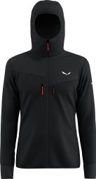 Heren Salewa Agner Polarlite Fleece Jas Zwart