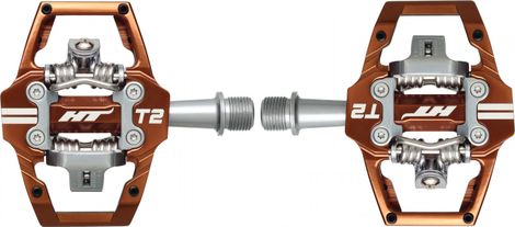 Automatische pedalen HT Components T2 Brons/Zilver