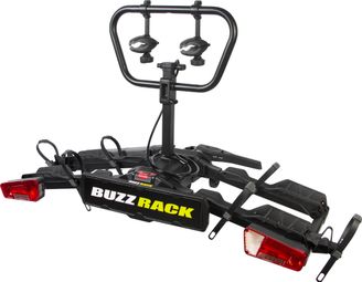Buzz Rack E-Scorpion Pro 2 Bike Carrier on Hitch Ball - 13 Pin - 2 Bikes (E-bike Compatible) Black