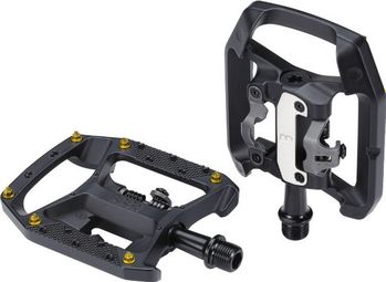 Paar BBB DualChoice Trail Semi-Automatische Pedalen Mat Zwart