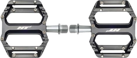 Paar platte pedalen HT Components AR09SX Zwart