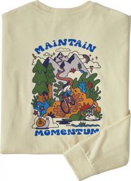 Patagonia L/S Maintain Momentum Pocket T-Shirt Herren Weiß L