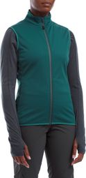 Chaleco de escalada Altura Softshell verde para mujer