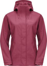 Jack Wolfskin Kammweg 2L Waterproof Jacket Red Women's
