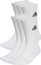 Chaussettes x6 Unisexe adidas Performance Sportswear Crew Blanc