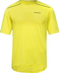 T shirt Manches Courtes Gore Wear Contest 2.0 Jaune Fluo