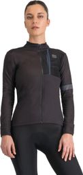 Langarm Trikot Women Sportful Supergiara Thermal Black