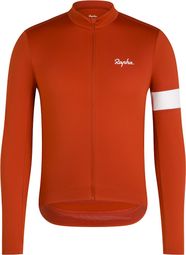 Heren Rapha Core Thermal Long Sleeve Jersey Rood/Wit