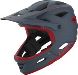 Giro Switchblade Mips Removable Chinstrap Helm Grijs / Rood