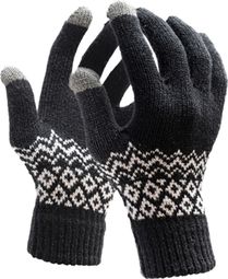 Gants Hiver R2B Gants tactiles tricotés Taille S/M Noir