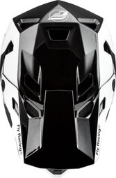 Casque Fly Racing Rayce Noir/Blanc/Gris — vue 3