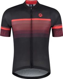 Maillot Manches Courtes Velo Rogelli Hero II - Homme - Rouge/Bourgogne/Noir