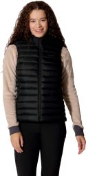 Piumino senza maniche RAB Microlight nero da donna
