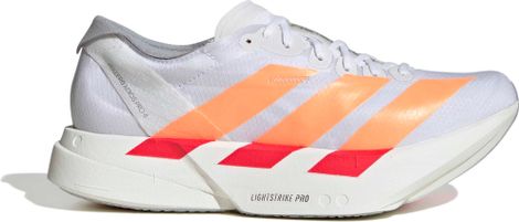 Adidas Adizero Adios Pro 4 hardloopschoenen wit/oranje dames