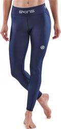 Collants Longs 7/8 Femme Skins Series-1 Bleu