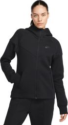 Sudadera con capucha Nike Sportswear Tech Fleece Windrunner para mujer Negra