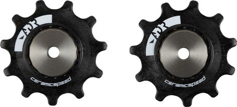 Pair of Ceramicspeed Alpha Rollers for Shimano R9250, Black