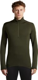 Baselayer Icebreaker Merinos 260 Oasis 1/2 zip Vert Homme