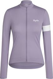 Rapha Core Thermal Long-Sleeve Jersey, Lilac/White, Women's