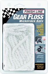 FINISH LINE Kit Entretien GEAR FLOSS / 20 Cordes en MICROFIBRE 