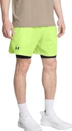 Under Armour Vanish Woven Green Black Heren 2 in 1 Shorts