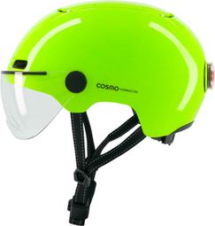 Cosmo Connected Helmet Fusion+ Fluorescent Yellow