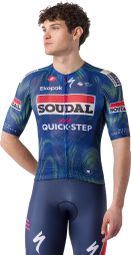 Castelli Climber's A/C Soudal Quickstep korte mouwen shirt blauw heren